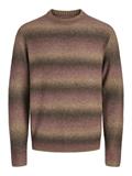 JPRBLUBENSON KNIT CREW NECK tawny port