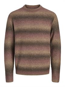 JPRBLUBENSON KNIT CREW NECK tawny port