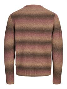 JPRBLUBENSON KNIT CREW NECK tawny port