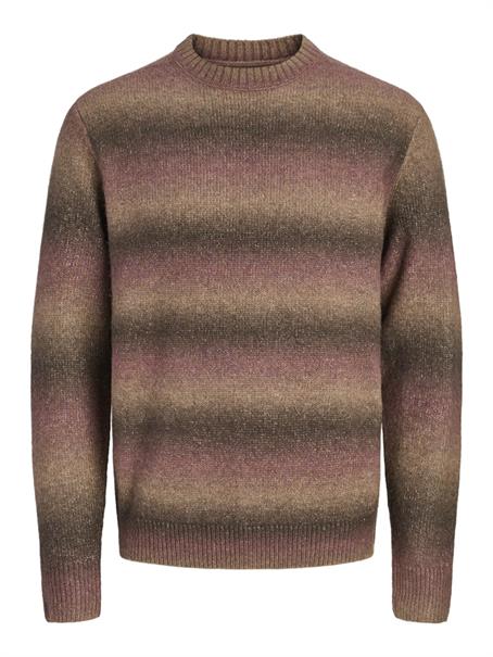 JPRBLUBENSON KNIT CREW NECK tawny port