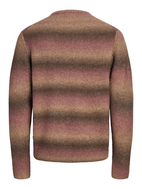 JPRBLUBENSON KNIT CREW NECK tawny port