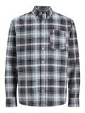 JPRBLUBROOK CORD X-MAS SHIRT L/S CH LN whisper white