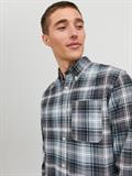 JPRBLUBROOK CORD X-MAS SHIRT L/S CH LN whisper white