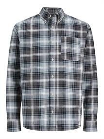 JPRBLUBROOK CORD X-MAS SHIRT L/S CH LN whisper white