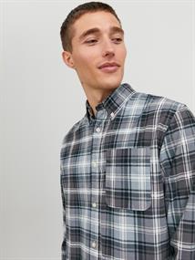 JPRBLUBROOK CORD X-MAS SHIRT L/S CH LN whisper white