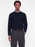 JPRBLUCALLUM CABLE KNIT CREW NECK insignia blue