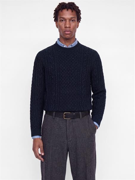 JPRBLUCALLUM CABLE KNIT CREW NECK insignia blue