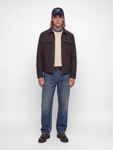JPRBLUCALLUM CABLE KNIT CREW NECK parchment