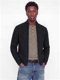 JPRBLUCALLUM CABLE KNIT FULL ZIP black