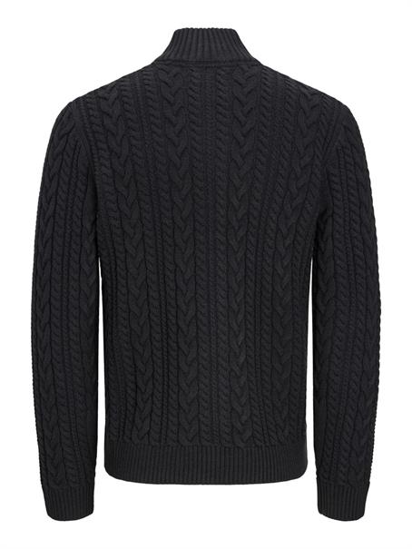JPRBLUCALLUM CABLE KNIT FULL ZIP black