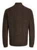 JPRBLUCALLUM CABLE KNIT HALF ZIP ganache