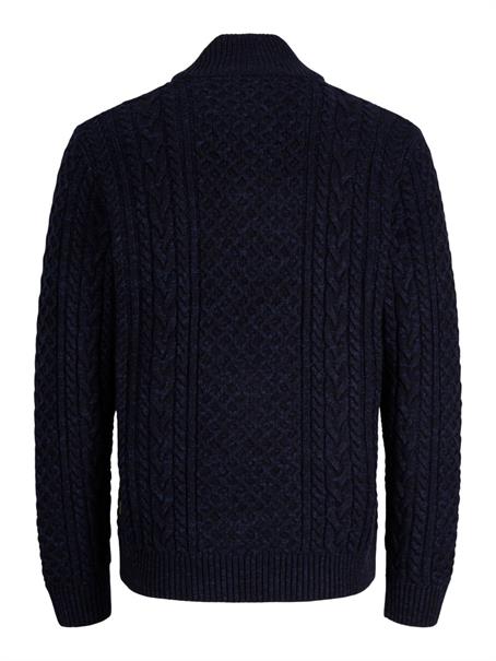 JPRBLUCALLUM CABLE KNIT HALF ZIP insignia blue-twist