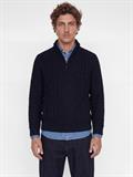 JPRBLUCALLUM CABLE KNIT HALF ZIP insignia blue