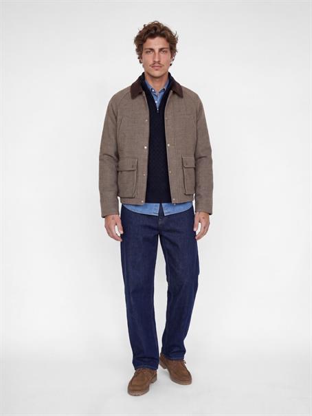 JPRBLUCALLUM CABLE KNIT HALF ZIP insignia blue