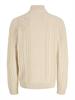 JPRBLUCALLUM CABLE KNIT HALF ZIP parchment