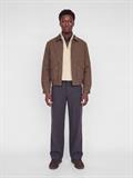 JPRBLUCALLUM CABLE KNIT HALF ZIP parchment