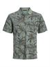 JPRBLUHAWAII AOP SS POLO laurel wreath