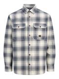 JPRBLUIVY CHECK L/S OVERSHIRT SN dark navy