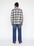 JPRBLUIVY CHECK L/S OVERSHIRT SN dark navy