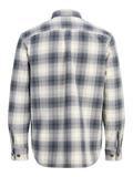 JPRBLUIVY CHECK L/S OVERSHIRT SN dark navy