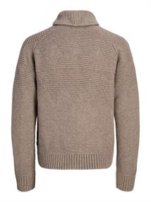 JPRBLULUKE KNIT JACKET CARDIGAN walnut