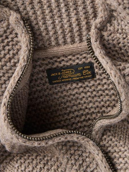 JPRBLULUKE KNIT JACKET CARDIGAN walnut