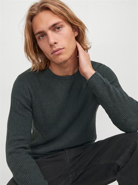 JPRBLUMASON KNIT CREW NECK SN scarab