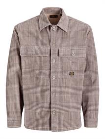 JPRBLUOLIVER CORDUROY L/S OVERSHIRT plaza taupe