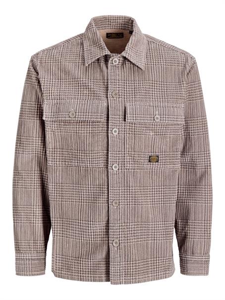 JPRBLUOLIVER CORDUROY L/S OVERSHIRT plaza taupe