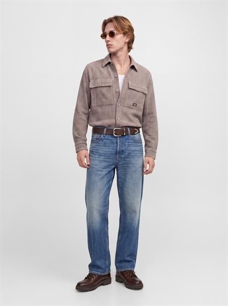 JPRBLUOLIVER CORDUROY L/S OVERSHIRT plaza taupe