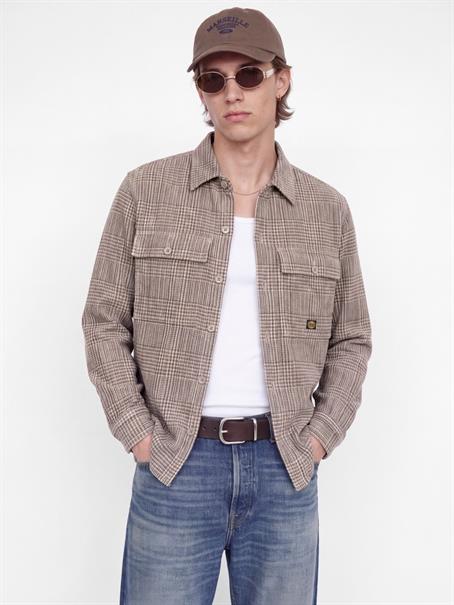 JPRBLUOLIVER CORDUROY L/S OVERSHIRT plaza taupe