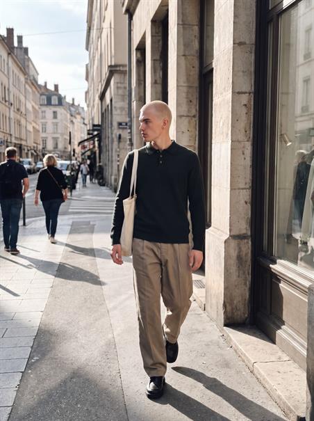 JPRBLURILEY KNIT POLO LS scarab
