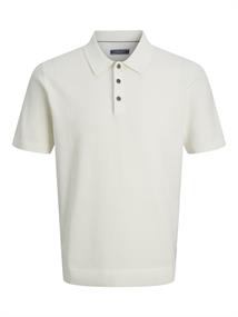 JPRBLURILEY KNIT POLO SS SN cloud dancer