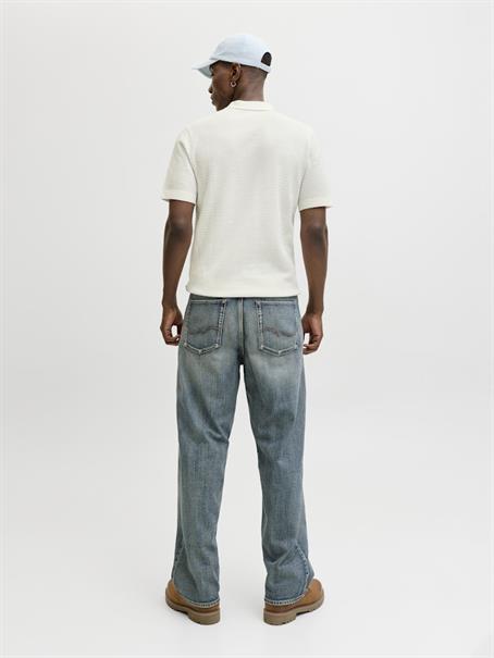 JPRBLURILEY KNIT POLO SS SN cloud dancer