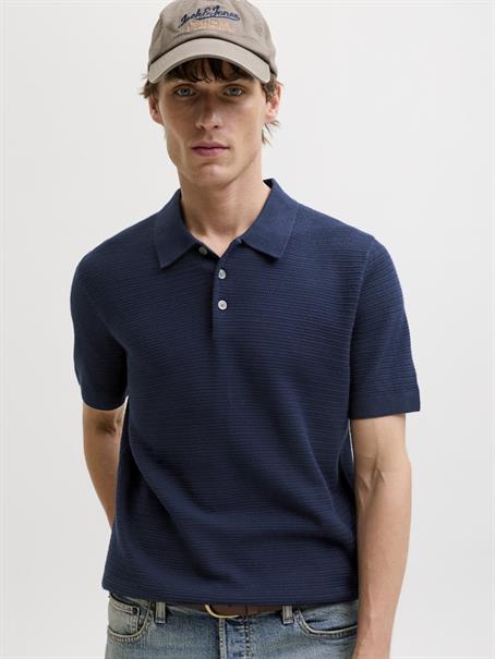 JPRBLURILEY KNIT POLO SS SN sky captain