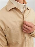 JPRPETE SPRING OVERSHIRT L/S SN sand