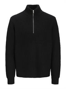 JPRWINTER KNIT HALF ZIP STYD AW24 black