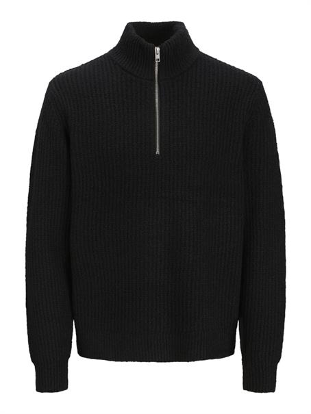 JPRWINTER KNIT HALF ZIP STYD AW24 black