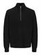 JPRWINTER KNIT HALF ZIP STYD AW24 black