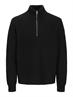 JPRWINTER KNIT HALF ZIP STYD AW24 black