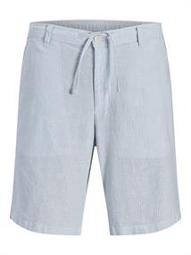 JPSTACE MYKONOS LINEN BLEND SHORTS REG chambray blue