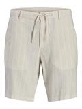 JPSTACE MYKONOS LINEN BLEND SHORTS REG moonbeam