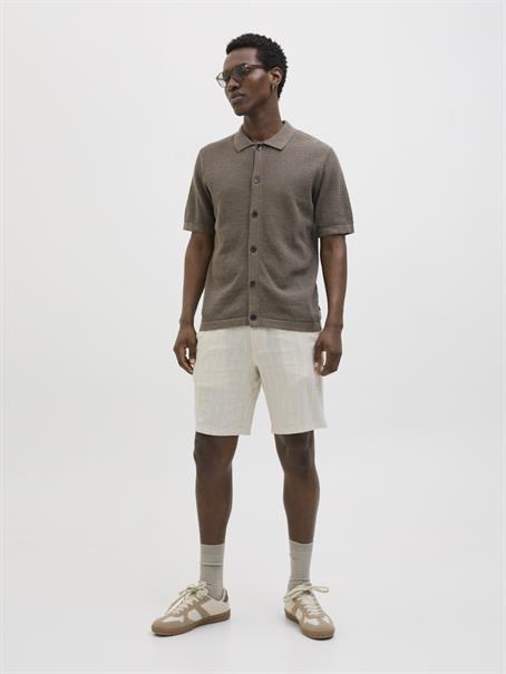 JPSTACE MYKONOS LINEN BLEND SHORTS REG moonbeam