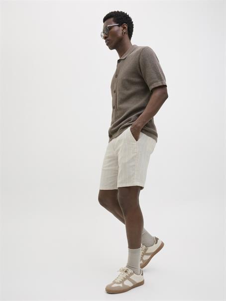JPSTACE MYKONOS LINEN BLEND SHORTS REG moonbeam