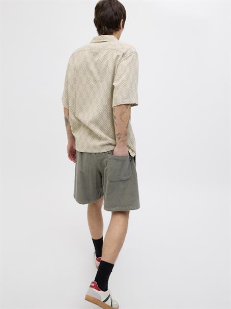 JPSTBILL CORDUROY JOGGER SHORTS SRT SN mulled basil
