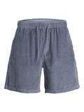 -JPSTBILL JJJUMBO CORDUROY JOGGER SHORT flint stone