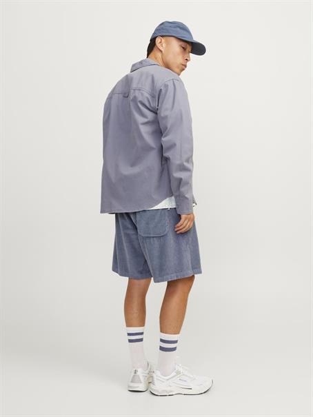 -JPSTBILL JJJUMBO CORDUROY JOGGER SHORT flint stone