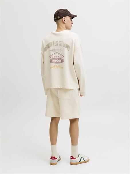 JPSTKARL NORREBRO SWEAT SHORTS REG SN antique white