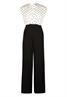 Jumpsuit creamblack