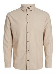 JWHHEATHER SHIRT L/S oatmeal--melange